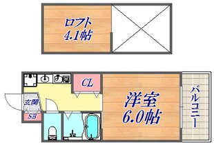 エステムコート三宮駅前ラ・ドゥーの物件間取画像